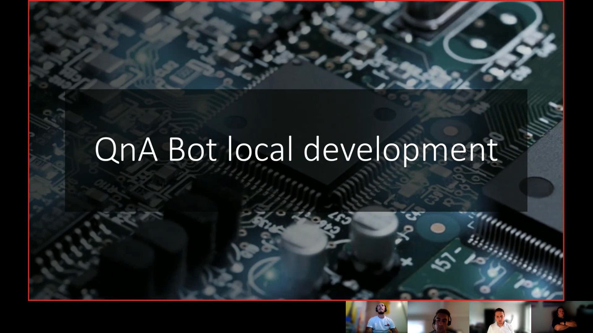 QnA bot local development