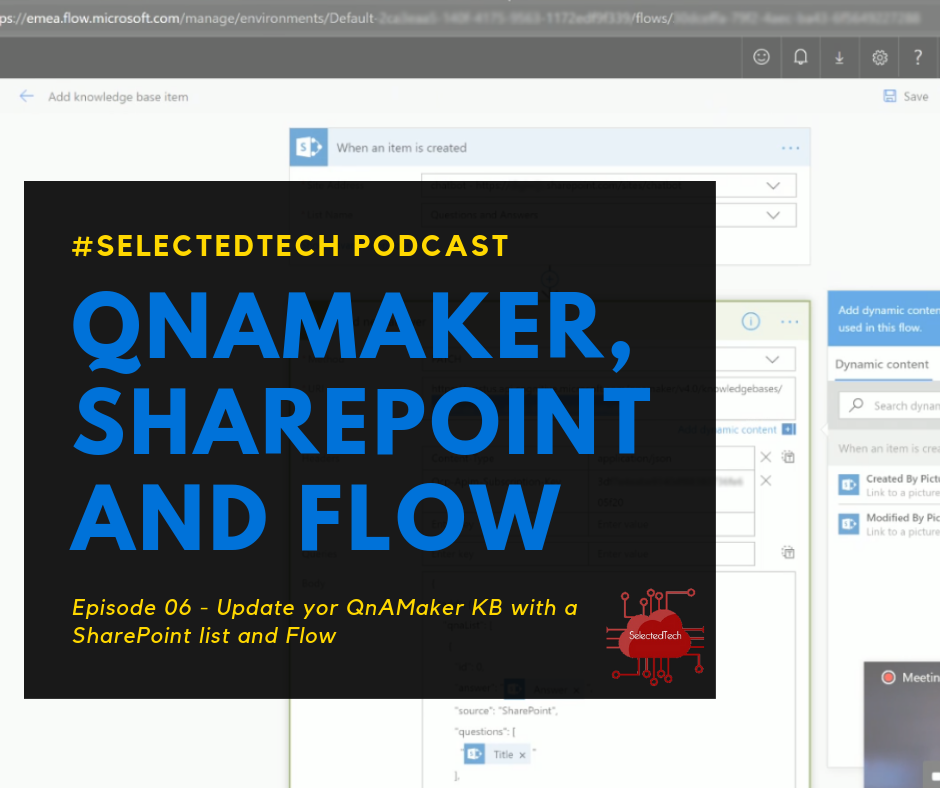 QnAMaker, SharePoint and Microsoft Flow