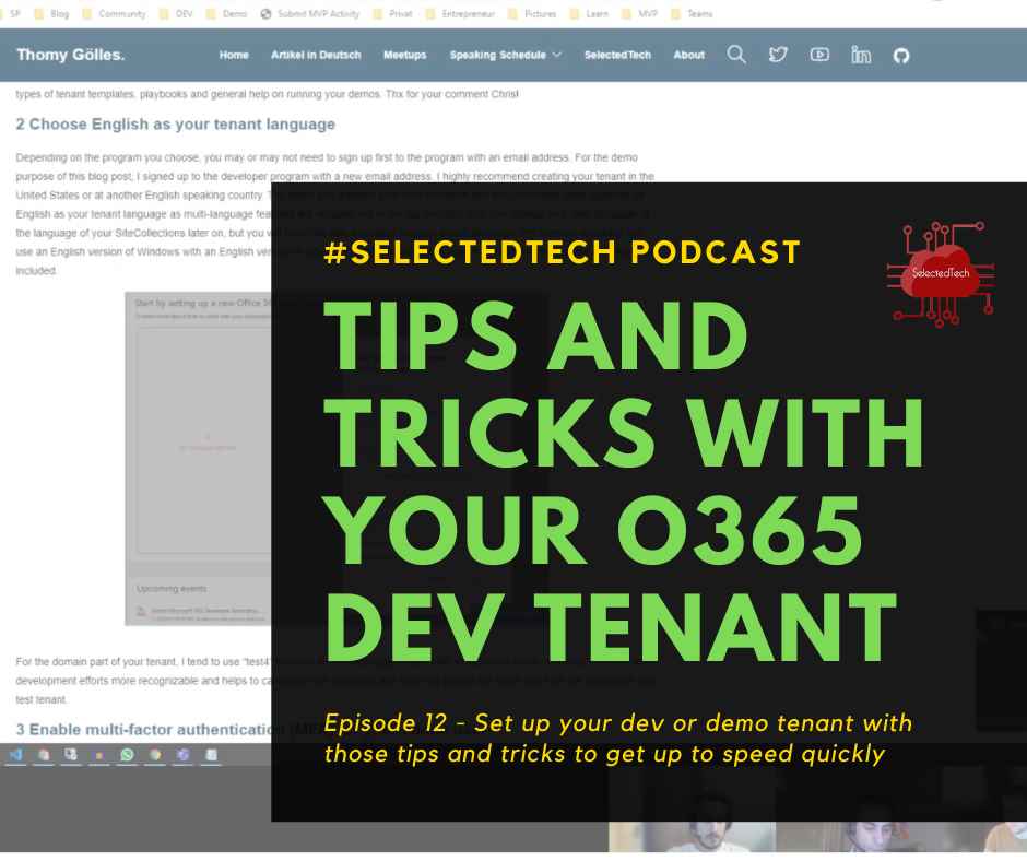 Tips & tricks for your Office dev tenant