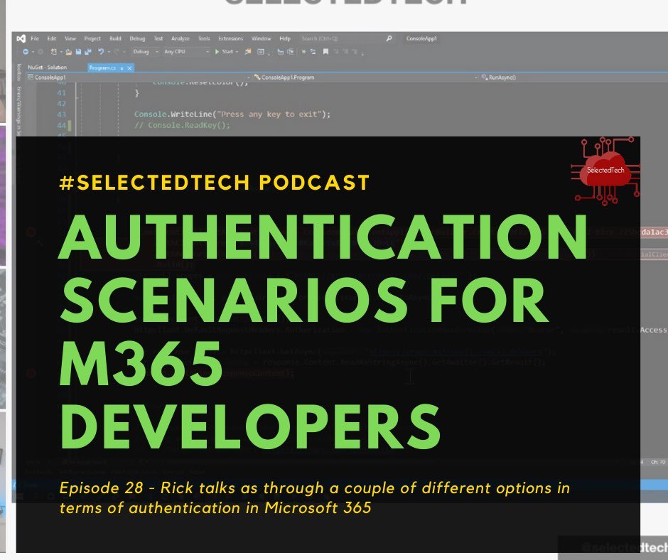 Authentication scenarios for Microsoft 365 Developers