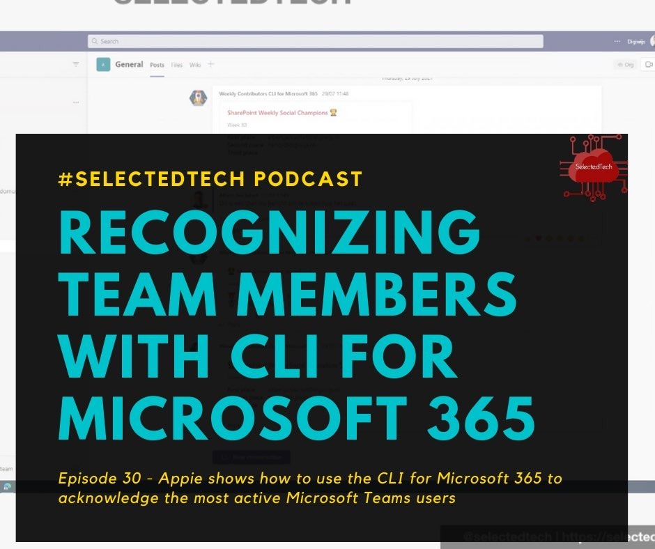 Recognizing Team members with CLI for Microsoft 365